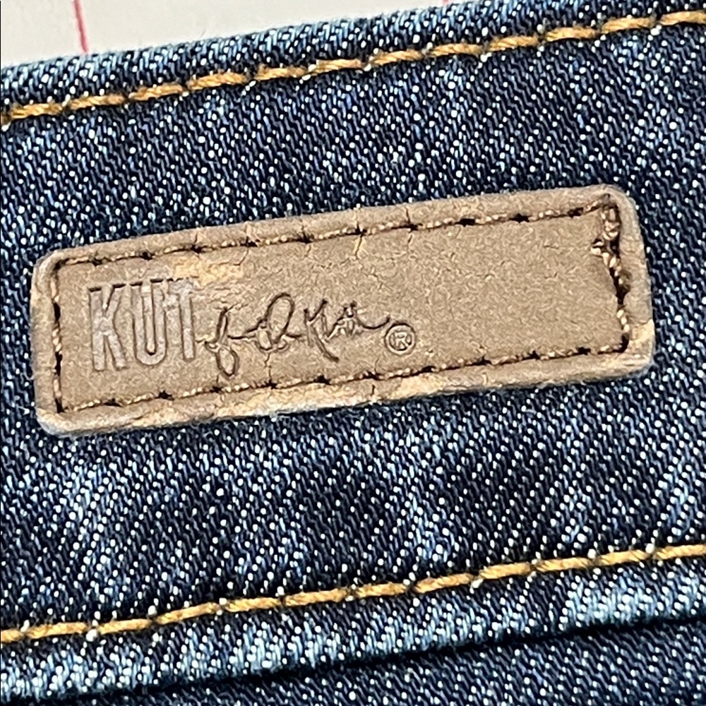 KUT FROM THE KLOTH "Reese" Ankle Straight Whisker/Fade 5 Pocket Weekend Jeans 8 - Picture 8 of 16